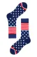 American Flag Independence Day Patriotic Men's Mid Tube Socks