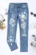 Snowflake Shift Casual Ripped Jeans