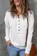 White Button Front Turn-down Neck Knit Top
