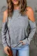 Women's Pullovers Cold Shoulder Long Sleeve Top