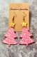 Christmas Tree Mirror Acrylic Earrings
