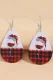 Red Christmas Hook Teardrop Dangle Earrings
