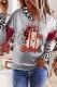 Christmas Santa Claus Abstract None High Neck Sheath Casual pullover sweatshirt