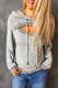 Ribbed Trim Cut-out Bust Drawstring Hoodie