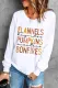 Thanksgiving Day Solid Round Neck Casual Pullover Sweatshirt