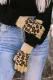 Leopard Pattern Knit  Touch Screen Gloves