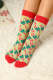 Christmas Bowknot and Lollipop Pattern Knit Socks