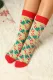 Christmas Bowknot and Lollipop Pattern Knit Socks