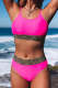 2023 New Leopard Rose Color Spaghet Bodycom Sexy Bikinis