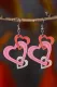 Love Valentine's Day Wooden Earrings