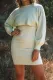 2pcs Solid Color Knit Sweater Dress