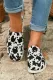 Cow Canvas Sneaker Slippers