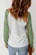 Green Personalized Couple Palm Leaves Patchwork Mesh Long Sleeve Top T20