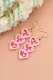 Pink Heart Valentine\'s Day Acrylic Earrings
