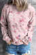 Floral Round Neck Casual Sweatershirt