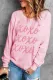 XOXO Pink Ombre Round Neck Shift Casual Sweatshirts