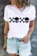 Skull XOXO Round Neck Shift Casual T-Shirts