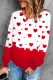 Love Heart Round Neck Casual Tops