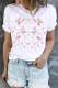 Floral Round Neck  Casual T-Shirts