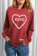 XOXO Round Neck Casual Pullover Sweatshirt