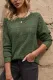 Green White/Black/Sky Blue/Pink/Gray/Beige Solid Drop Shoulder Knit Sweater