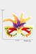 Multicolor-2 Mardi Gras Party Color Feather Glasses Frame