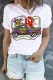 Mardi Gras Tricolor Truck Graphic Shift Casual T-Shirts
