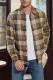 Yellow Plaid Pocketed Men's Buttoned Shirt