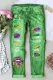 Mardi Gras Shift Casual Ripped Jeans