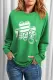 St. Patrick's Day Green Clover Round Neck Shift Casual sweatshirt