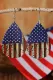 American Flag Hook Earring