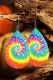 Multicolor-2 Tie-dye Hook Earrings