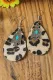 Leopard Western Hook Earrings