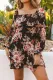 Floral Print Tie Back Mini Dress