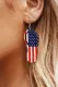 American Flag Earring