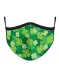 Green-3 Adults' Mask Color Block Cotton Mask