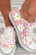 Floral Pink Flats Canvas Shoes