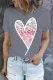 Pink Ombre Heart-Shaped T-Shirts