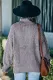 Gray-2 Women's Winter Casual Loose Long Sleeve Solid Color Turtleneck Slouchy Basic Cable Knit Sweater