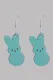 Cute Easter Bunny Print Earrings