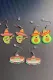 Mexican Avocado Cactus Hat Colorful Earrings