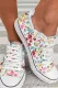 Bright Flowers Graphic Daily Canvas Shoes