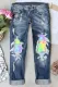 Easter Bunny  Casual Jeans