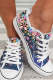 Floral Ombre Flats Canvas Shoes
