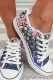Floral Ombre Flats Canvas Shoes