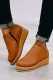 PU Leather Slip-on Platform Shoes