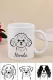 Personalized Dog DIY Print Ceramic Cup