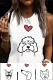Custom Personalized Cute Dog Graphic Crew Neck Tank Tops