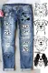 Personalized Custom Cute Dog Waist Ripped Jeans