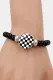 Checkerboard Hand-made Beaded Stretch Bracelet